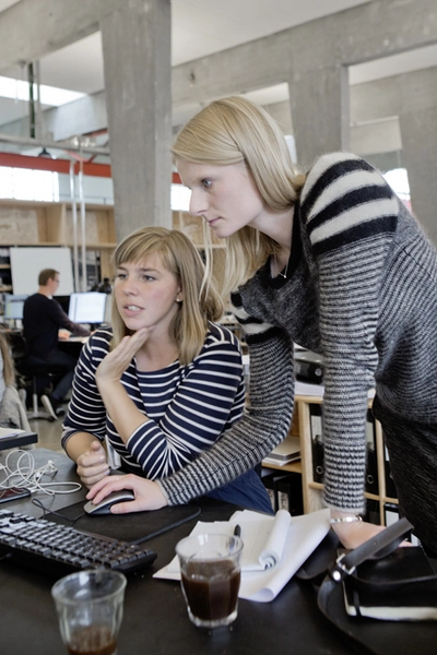 Vandkunstens Tegnestue Indenfor hos tegnestuen Vandkunsten