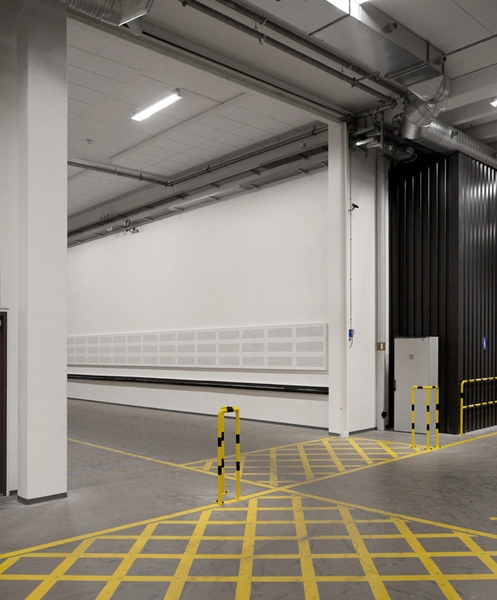 Det ny Rigsarkiv Gangareal der forbinder de forskellige arkivrum