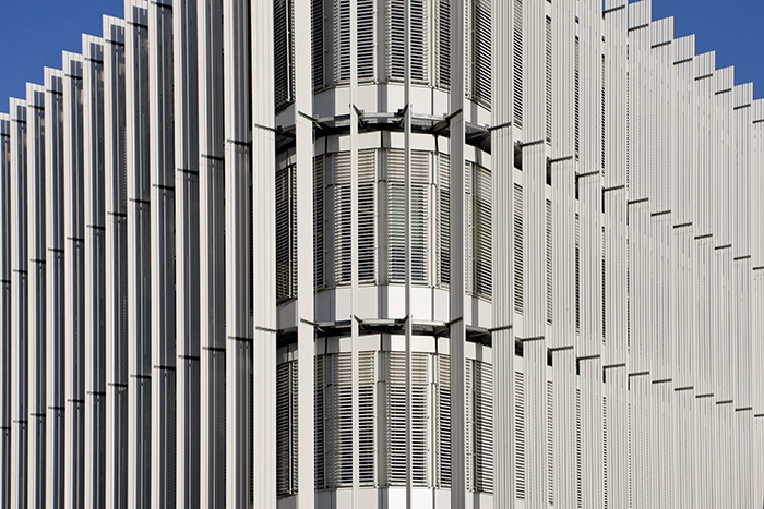 Handicaporganisationernes Hus Detalje af facade