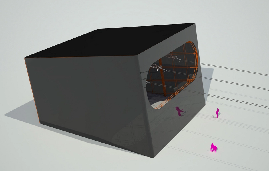 Kabelovergangsstation Taulov Visualisering