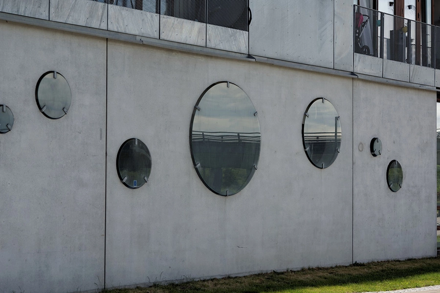 Fælledhaven Detalje, facade, daginstitution uopvarmede rum