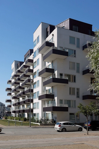 Kajkanten Boligbyggeriet set fra Islands Brygge