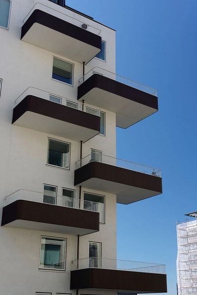 Kajkanten Detalje, balkoner