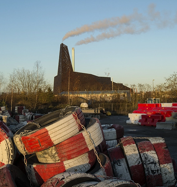 Energitårnet Energitårnet fra industrikvarteret omkring værket