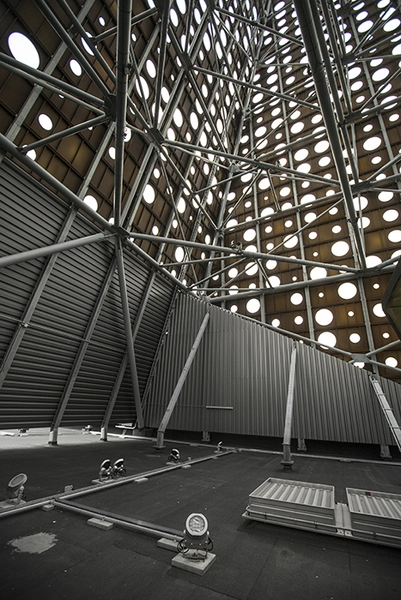 Energitårnet belysningsarmaturer og konstruktion af tårnet