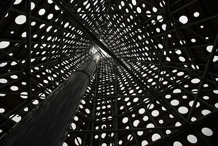 Energitårnet Set op i selve tårnet