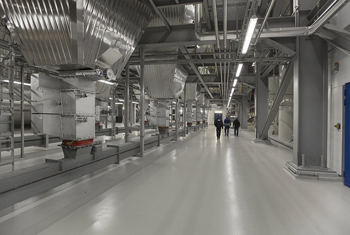 Energitårnet Interiør fra produktionsområderne