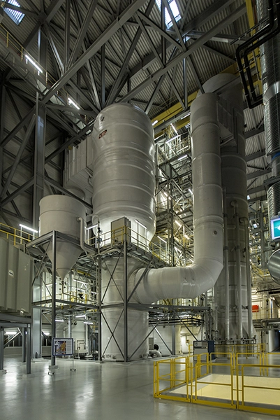 Energitårnet Interiør fra produktionsområderne