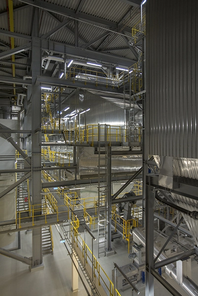 Energitårnet Interiør fra produktionsområderne