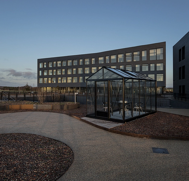 Egedal Rådhus og Sundhedscenter Set fra SV