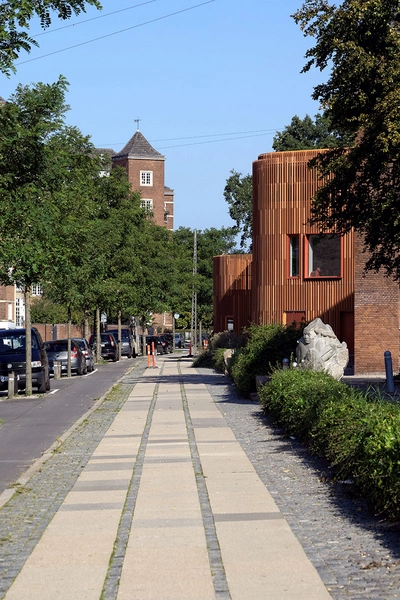 Forfatterhuset Bygninger set fra vejen