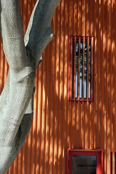Forfatterhuset Detalje, facade, vindue