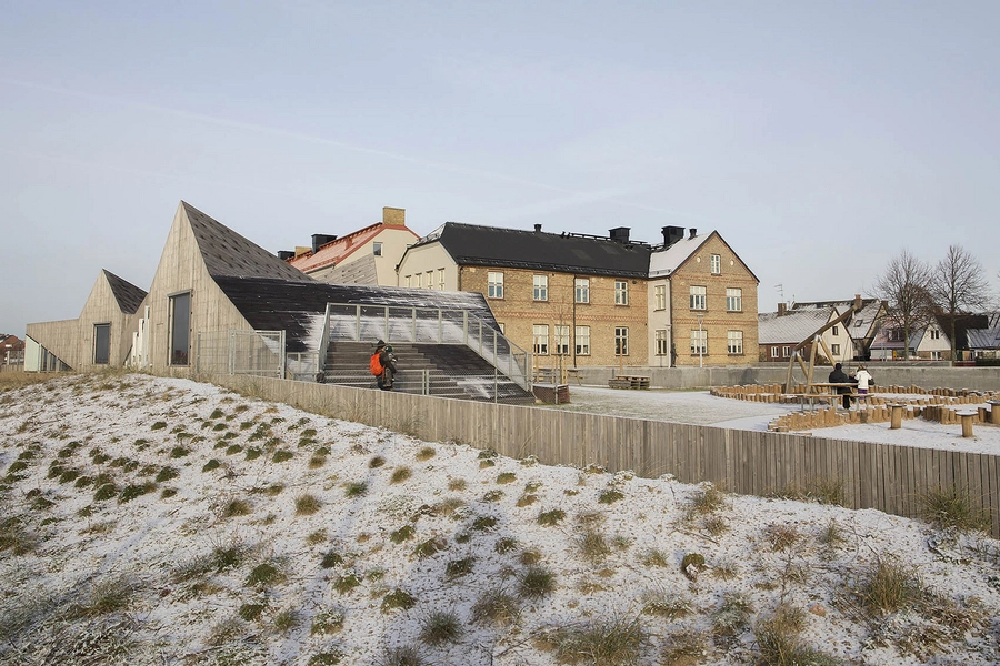 Råå nya förskola Bygningen set fra syd