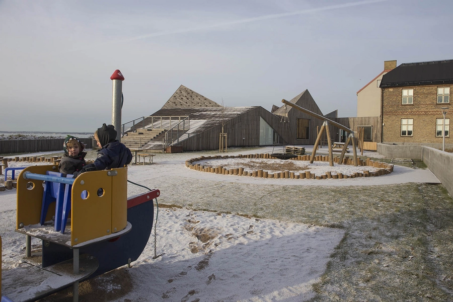 Råå nya förskola Legeplads på den sydlige side af institutionen