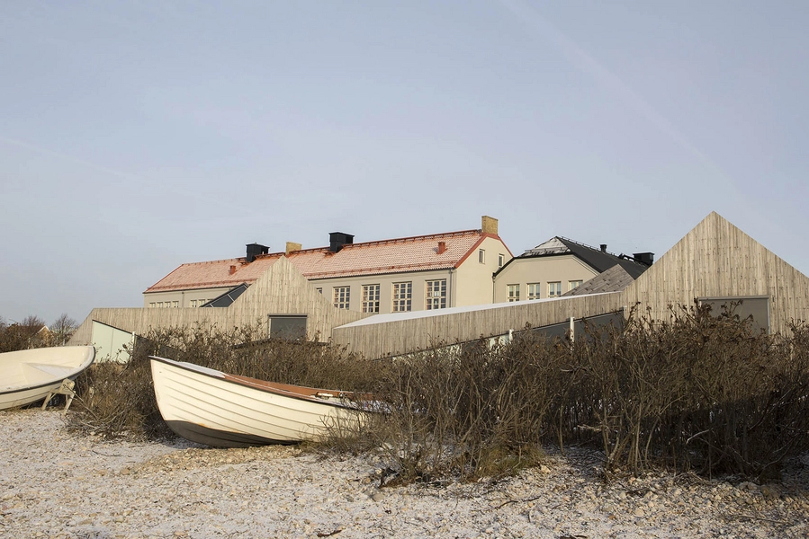 Råå nya förskola Blik fra strandkanten