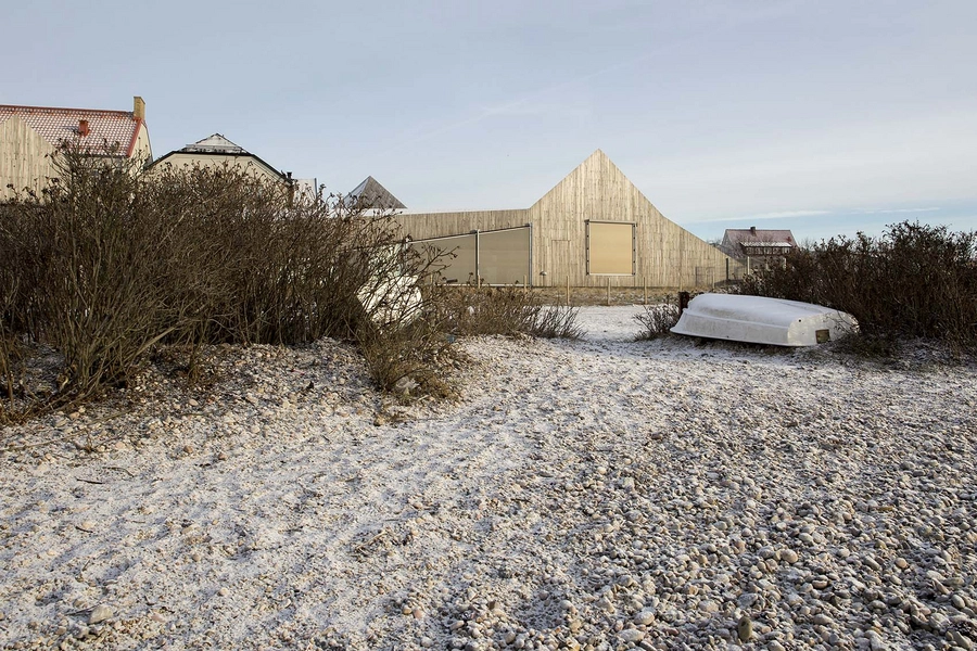 Råå nya förskola Blik fra strandkanten