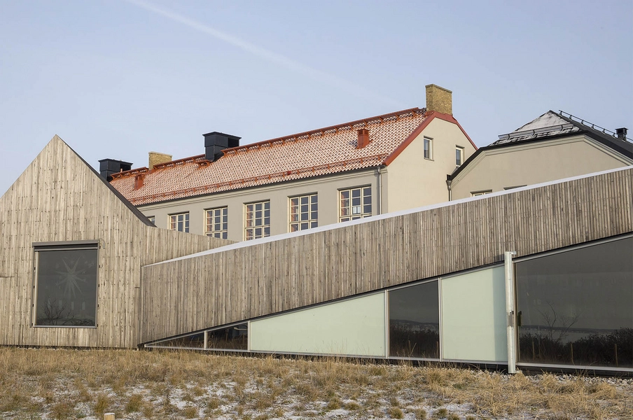 Råå nya förskola Udsnit, vestfacade