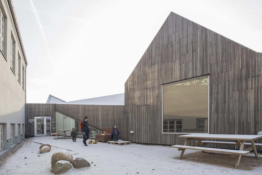 Råå nya förskola Gårdrum mod nord