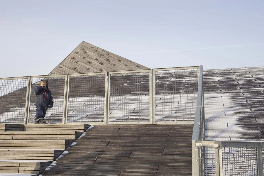 Råå nya förskola Taglandskab, amfi, sikkerhedshegn