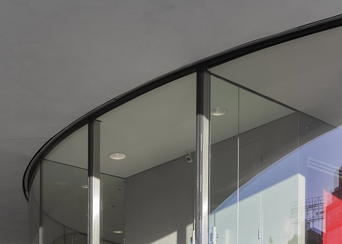 Nørreport Station Detalje fra informationsbygningen