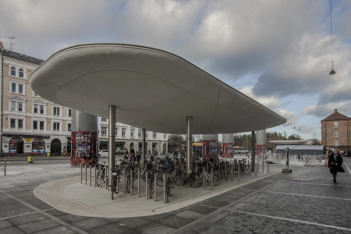 Nørreport Station Cykelbed ved Gothersgade