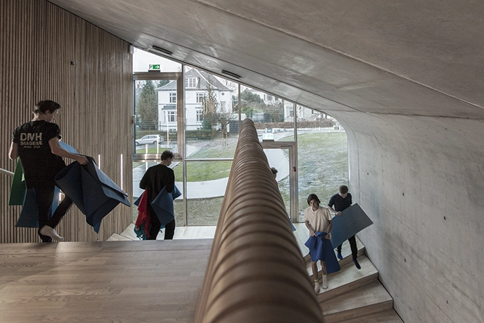 GHG2 1. etage og gangareal set mod vest