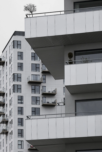 Øresund Towers 2 Detalje med altaner