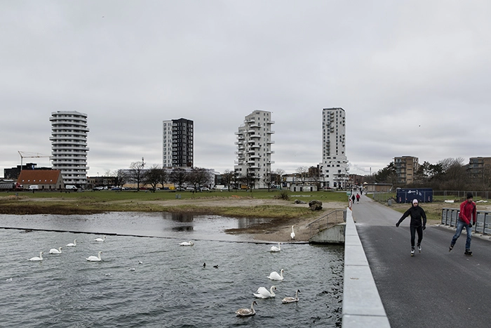 Øresund Towers 2 Set fra Amager Strandpark