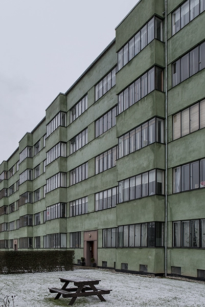 Det Grønne Funkishus Set fra Ndr. Fasanvej mod NØ