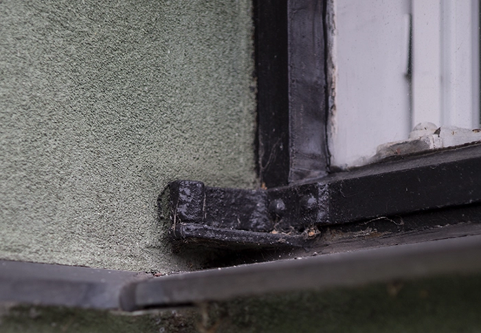 Det Grønne Funkishus Detalje ved vindue