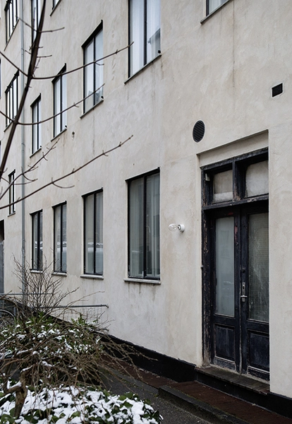 Det Grønne Funkishus Fra gårdrummet mellem bygningerne