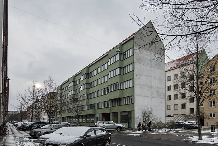 Det Grønne Funkishus Set fra Guldborgvej mod SV