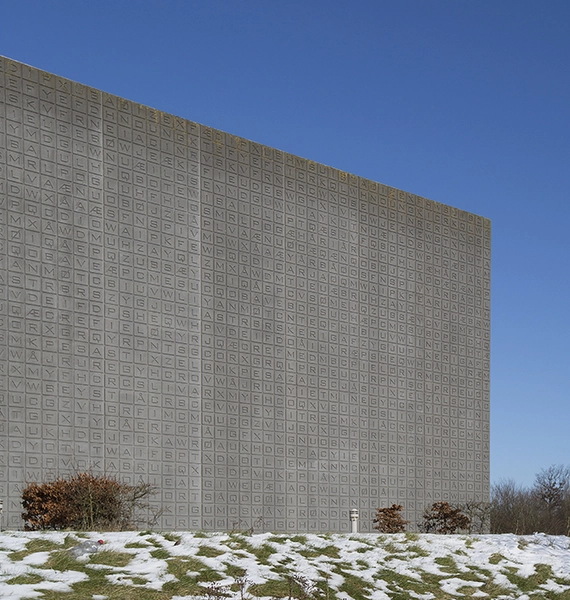 Aller Tryk Det sydøstlige hjørne af bygningen