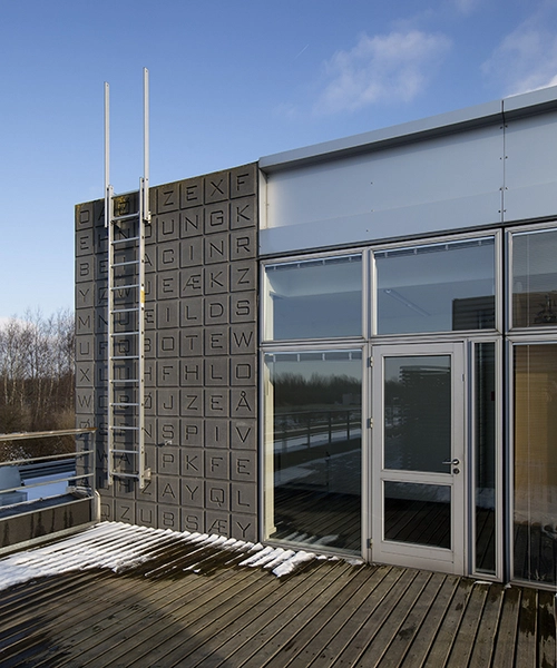 Aller Tryk Tagterrasse i byggeriets østlige ende