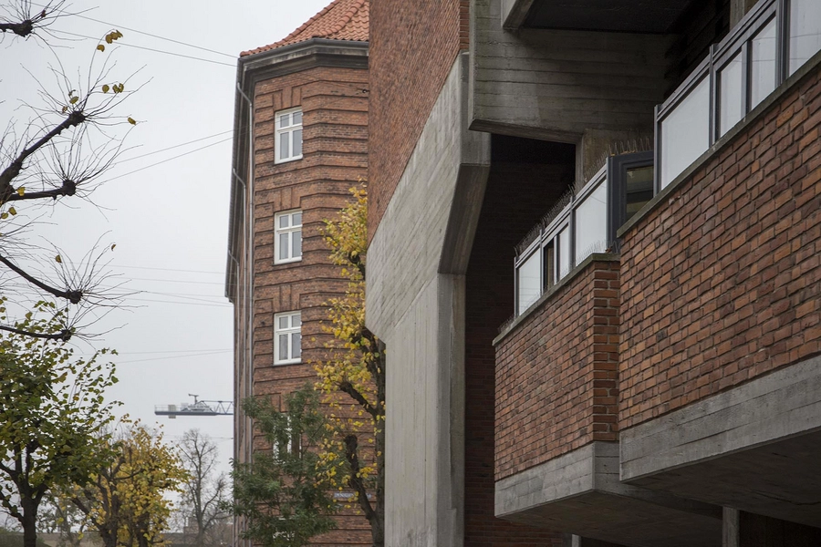 Bryggergården Hjørnesituation, materialitet