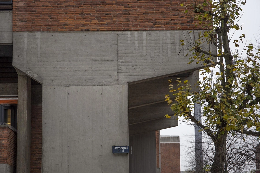 Bryggergården Hjørnedetalje, betonkonstruktion