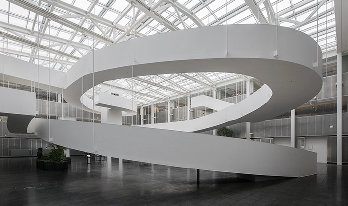 Atrium i Teknikerbyen Set fra atriets sydlig hjørne