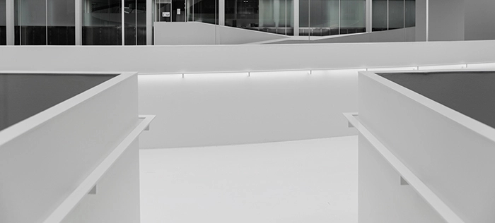 Atrium i Teknikerbyen Set fra adgangsparti til kontorlokaler