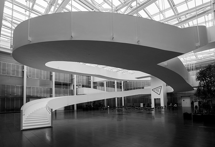 Atrium i Teknikerbyen Set fra atriets østlige hjørne