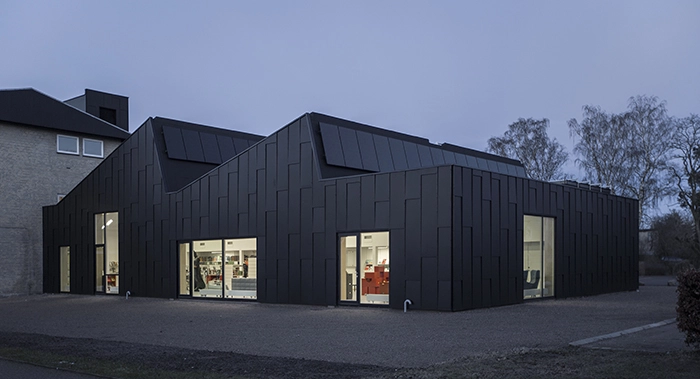 Allerød Bibliotek og Kulturhus Set fra SV