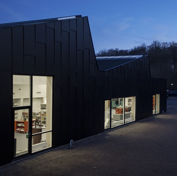 Allerød Bibliotek og Kulturhus Set fra NV