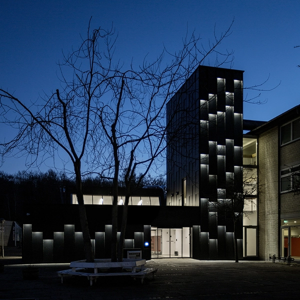 Allerød Bibliotek og Kulturhus Indgangsparti