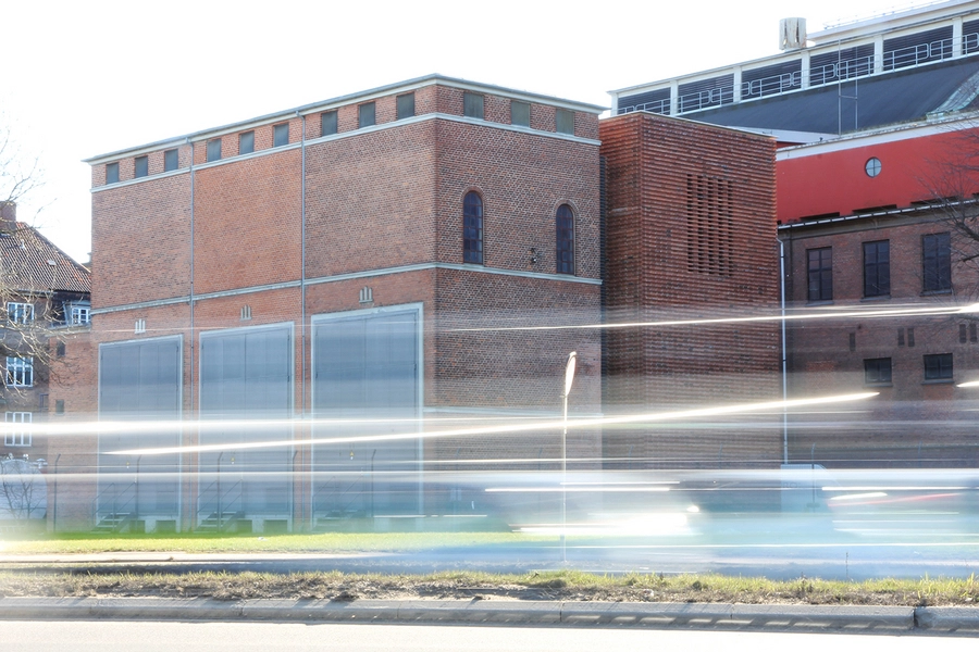 Transformerstation HC. Ørstedsværket Ny og gammel transformerstation set fra Vasbygade