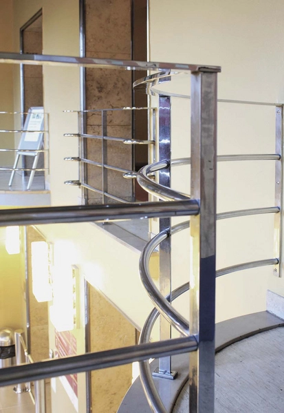 Badeanstalten Spanien Detalje, gelænder, Foyer på 1. sal