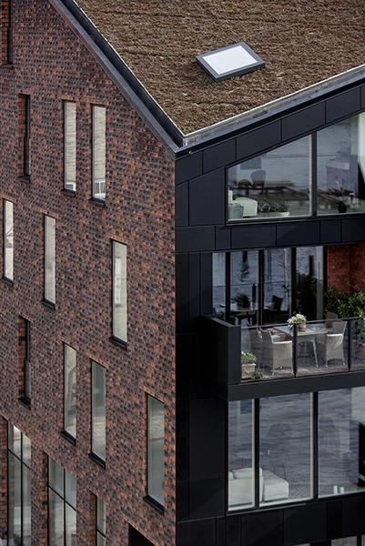 Krøyers Plads Facader og tag set fra nord