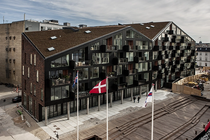 Krøyers Plads Facad og tag mod Nordatlantens Brygge