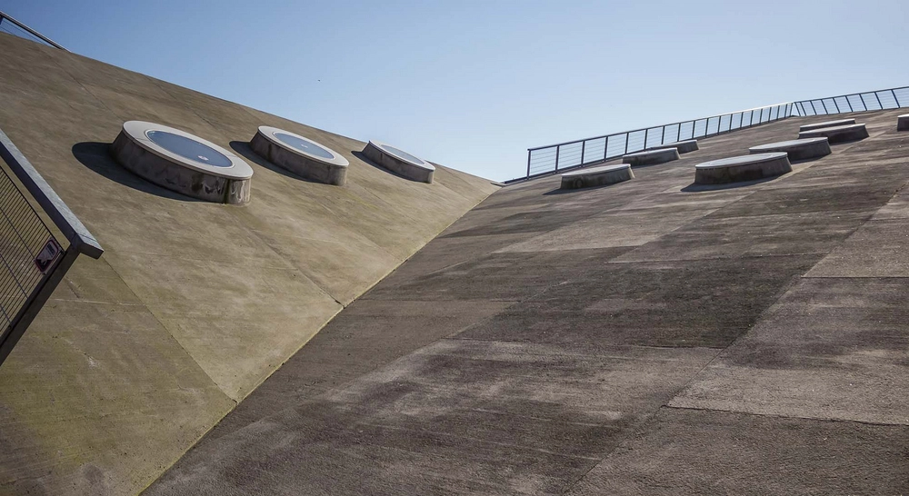 Godsbanen, Århus Godsbanegård Tagflade mod syd