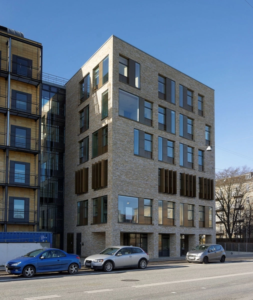 Ny Fødevarebygning - Københavns Universitet LIFE Bygningen set fra nord-øst, facade mod Rolighedsvej