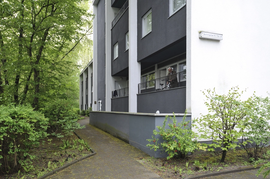 Haus Fisker Nordgavl og østfacaden.