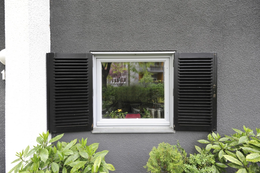 Haus Fisker Detalje i østfacaden.